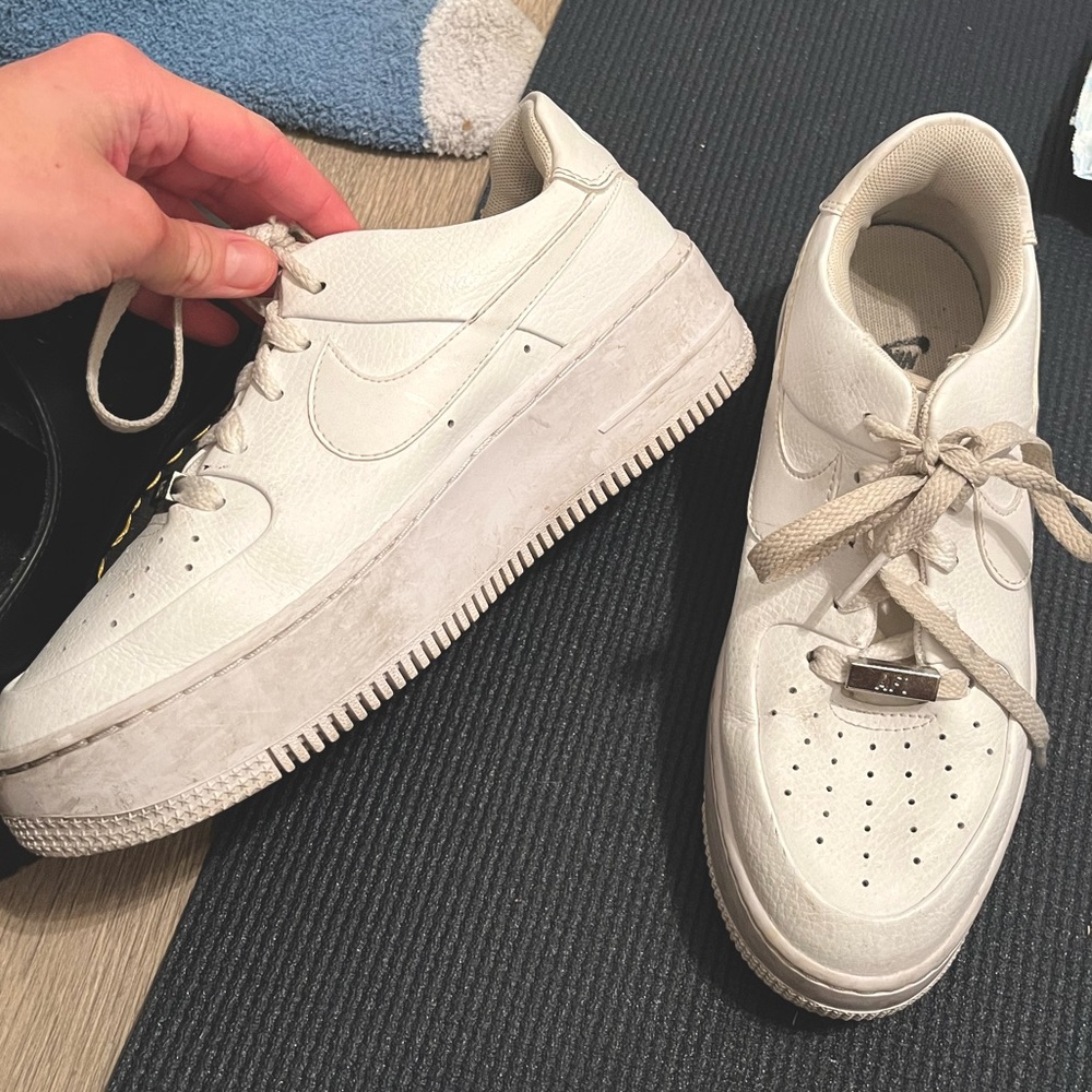 Platform Nike Air Force ones